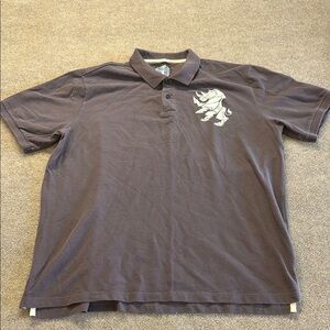 Ecko Unlimited Mens Shirt Size 3XL Brown Short Sleeve Rhino Vintage